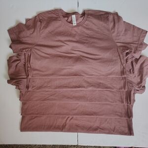 Lot Of 5 Bella Canvas Mauve T-Shirts NWOT M/L
